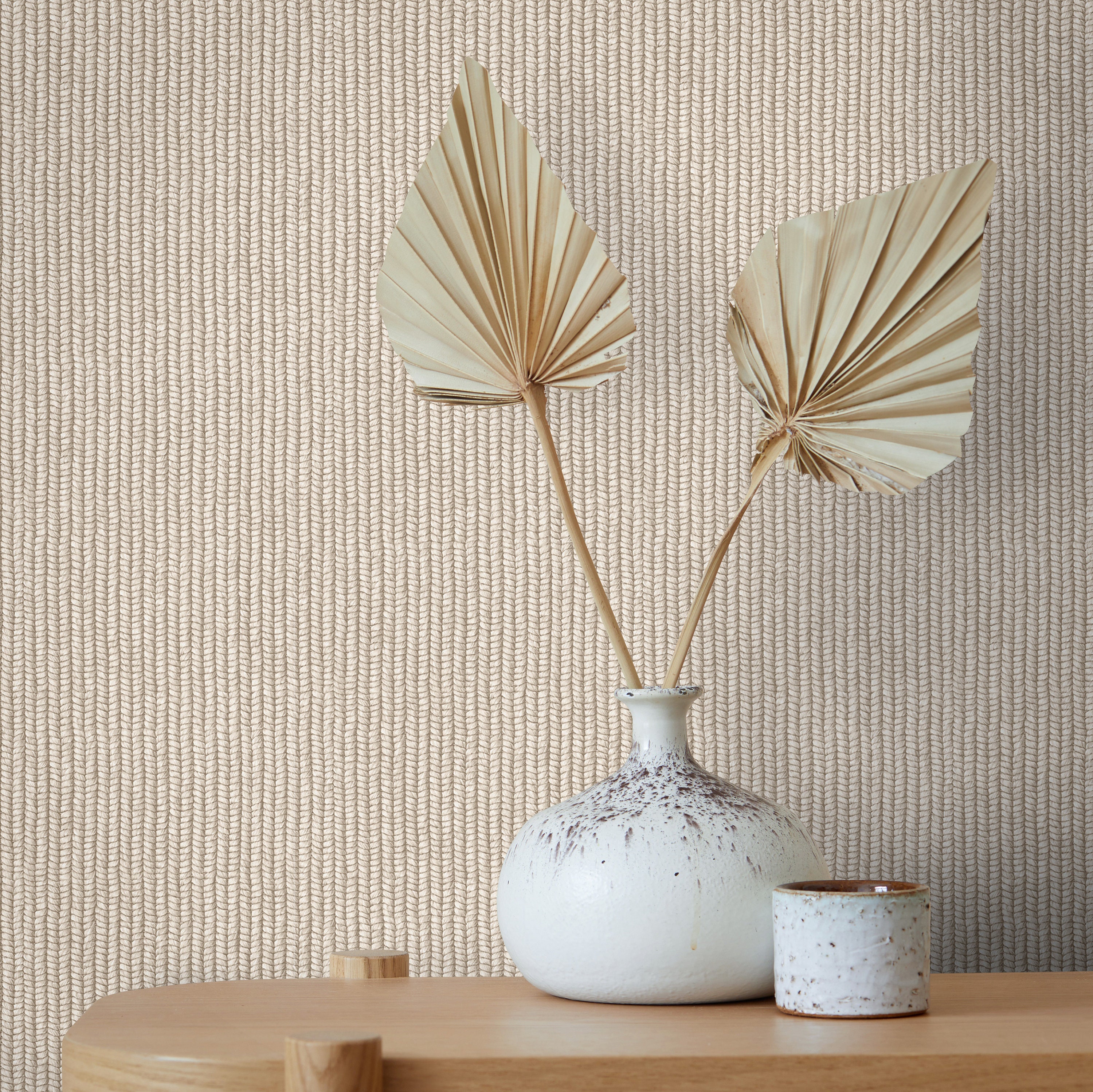 Braided Faux Raffia Wallpaper Rope Basketweave Grasscloth 3D Textured ...