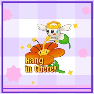 Flabebe Vinyl Motivational Sticker - Hang in there
