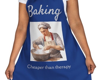 Baking Cheaper Than Therapy Apron, funny, gift, woman, kitchen