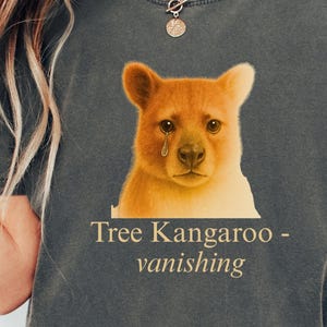 Endangered Species Tree Kangaroo T-shirt, Protect Wildlife Conservation Tee, Animal Lover Gift, Protect Nature, Vanishing Species