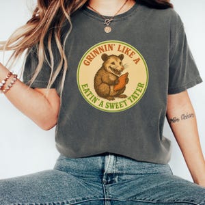 Funny Possum T-shirt, Opossum Lovers Tee, Possum Gift Shirt, Comfort Colors Nature Top
