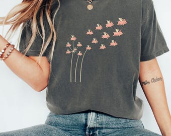 Camiseta When Pigs Can Flying, camiseta Hope Inspiration Comfort Colors, camiseta engraçada Flying Pig para presente