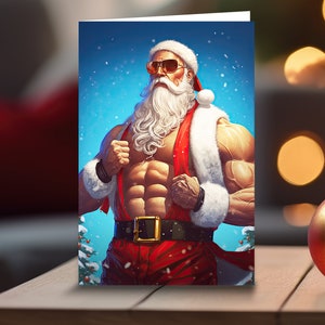 Cartão de Natal engraçado do Papai Noel Cartão de Natal engraçado Cartão de Natal engraçado Cartão de Natal Cartão engraçado Cartão de Natal divertido Cartão de Natal engraçado Natal divertido