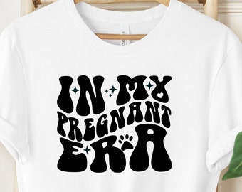 In meiner schwangeren Era Shirt, Schwangerschaft Shirt, Geschenk für neue Mutter, Baby offenbaren Geschenk, Muttertagsgeschenk, schwangere Frauen T-Shirt, süße neue Mutter T-Shirt