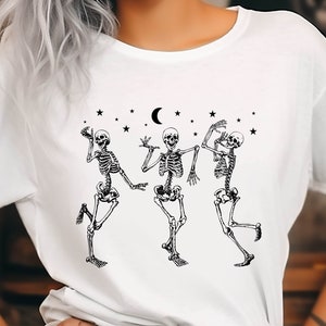 Dancing Skeleton Halloween Shirt: Funny Party Tee