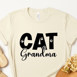 猫ママおばあちゃんスウェットシャツ、母の日ギフトに面白い猫ママおばあちゃんTシャツ、猫おばあちゃんのための面白い猫好きTシャツ、猫おばあちゃんギフト