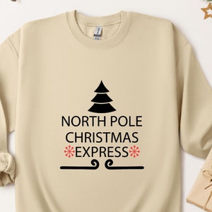 North Pole Christmas Express Sweatshirt: Holiday Cheer Hoodie