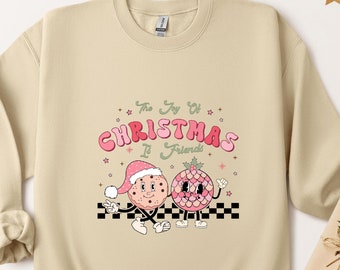 Christmas Friends-sweater: feestelijke vakantiehoodie