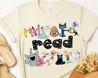 T-shirt professeur de livres pour enfants, chemise de vie d'enseignant, chemise d'enseignant, cadeau de chemise de jardin d'enfants pour l'enseignant