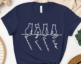 Custom Cat Name Shirt: Personalized Cat Lover Gift