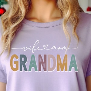 Chemise vibe maman grand-mère, faire-part de grossesse arrière-grand-mère, cadeau arrière-grand-mère, cadeau fête des mères pour grand-mère, chemise bébé