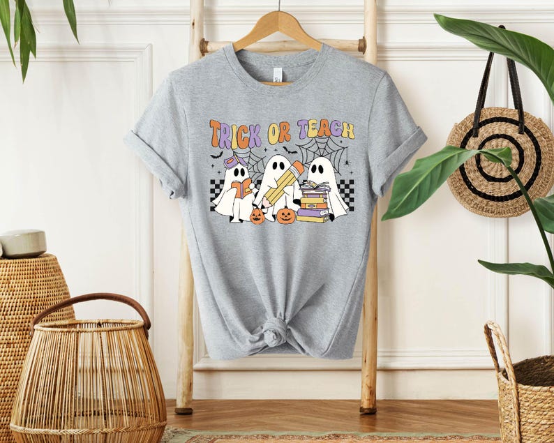 a t - shirt that says trick or treat on it
