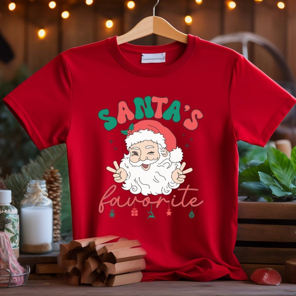 Santa's Favorite Shirt, Cute Santa Shirt, Christmas Family, Christmas Shirt, Funny Christmas Tee, Merry Christmas Shirt, Christmas Gift