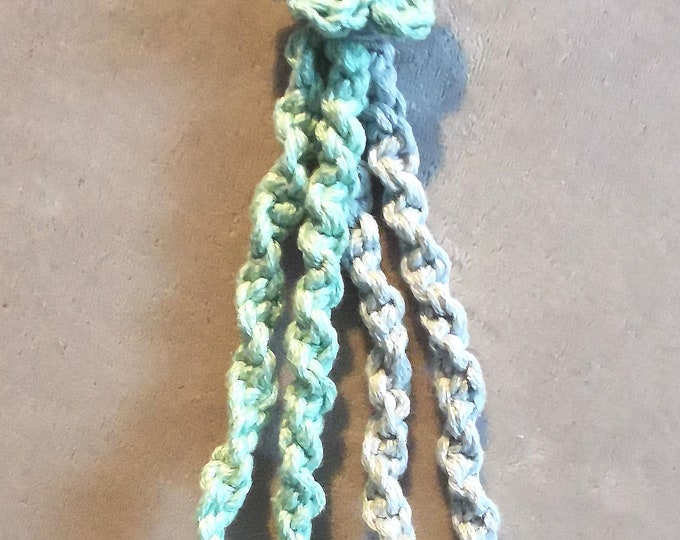 Macramé Keyrings/Bag Charms (4 different variations) - Handmade by Ylva