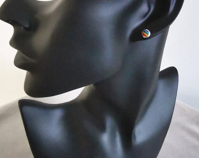 Rainbow Studs (Sterling Silver)