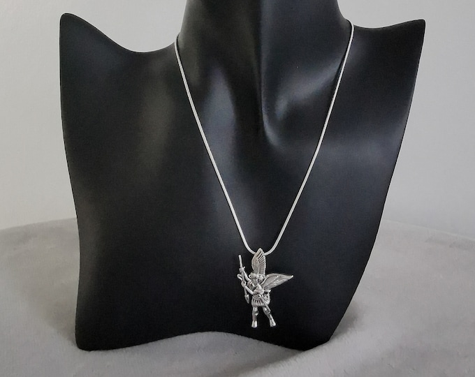 Archangel Michael Pendant (Sterling Silver)