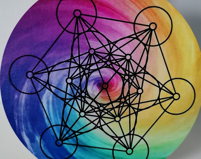 Wooden Metatron Crystal Grid Board