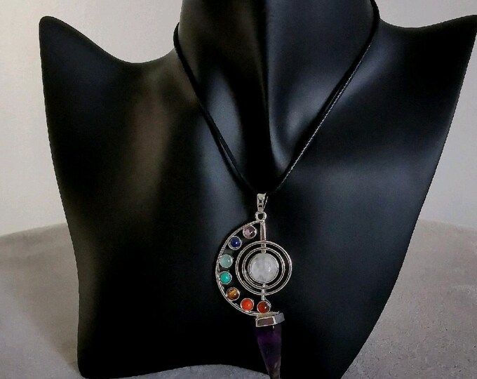 Chakra Pendant with Amethyst