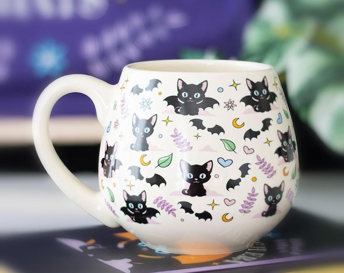 Cute Bat Cat Mug