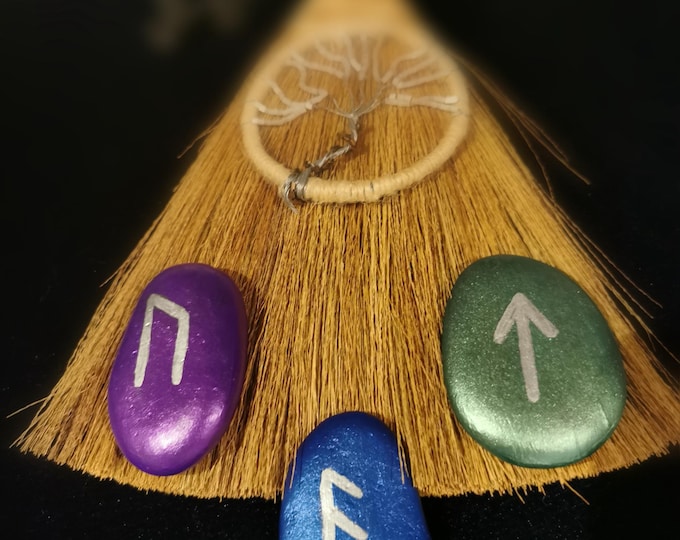 Futhark Rune Pebbles (Single Pebble) - Handpainted by Ylva