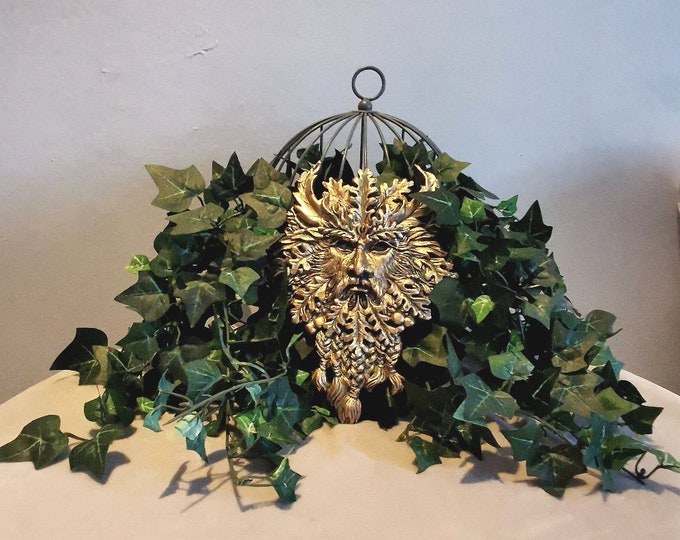 Green Man Wall Décor (Gold coloured) plaque only