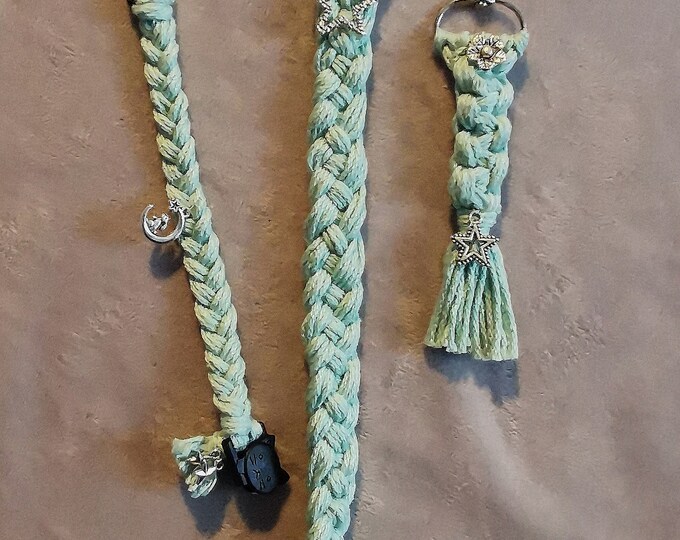Set of 3 (Keyring, Bagcharm, Bracelet) - Handmade by Ylva