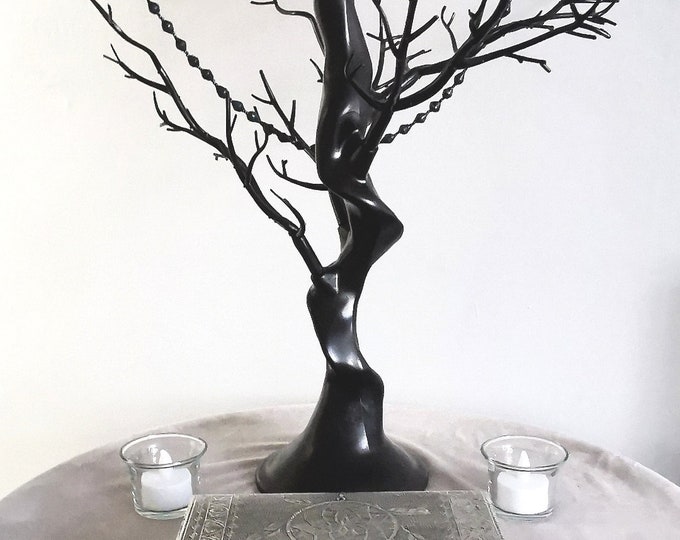 Embossed Wooden Storage Box with Dreamcatcher Motive