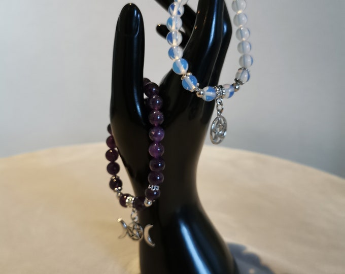 Triple Moon/Pentagram Bracelet (2 different variations)