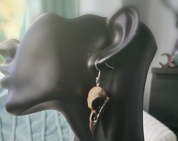 Raven Skull Earrings