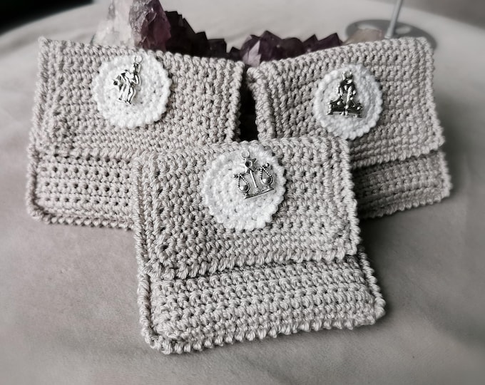 Card Purses with Zodiac Signs/Air & Earth Elements (6 different signs available) - Handmade by Ylva