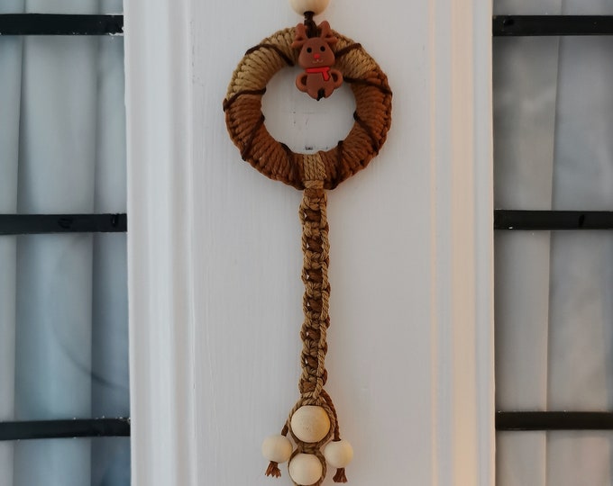 Macramé Christmas/Yule Wall/Door Décor- Handmade by Ylva