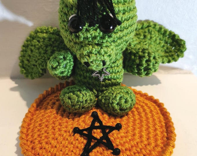 Pentagram Dragon- Handmade by Ylva