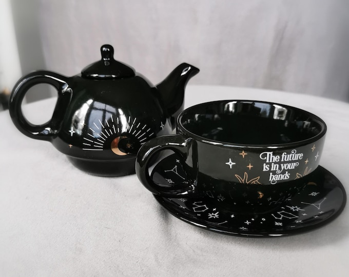 Ceramic Tea for One Set (Fortune Teller style)