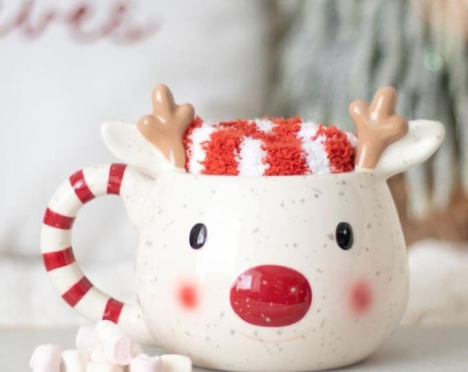 Rudolph Mug & Socks Set