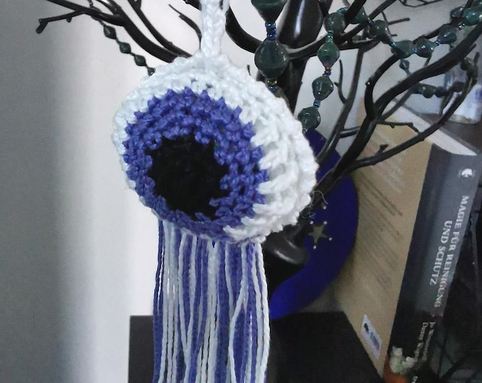 Crocheted Eye Bagcharm - Handmade by Ylva