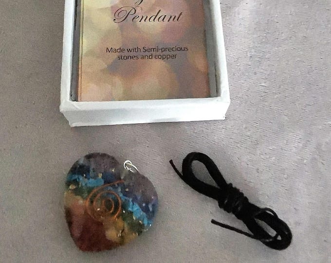 Heart shape Orgonite Necklace