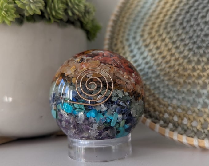 Orgone Sphere with stand