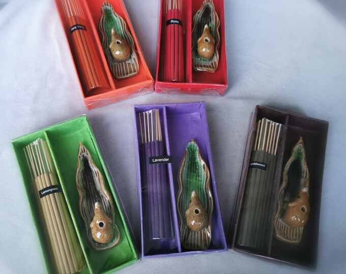 Incense Gift Box with boat holder (5 different variations available)