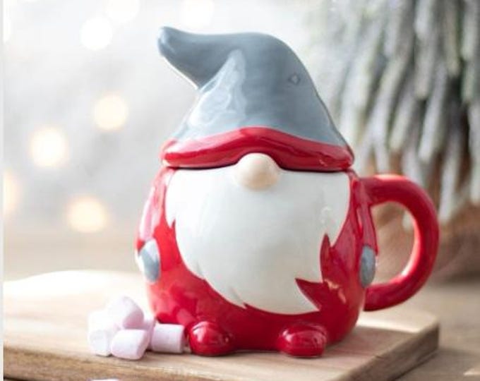 Christmas Gonk Mug with Lid