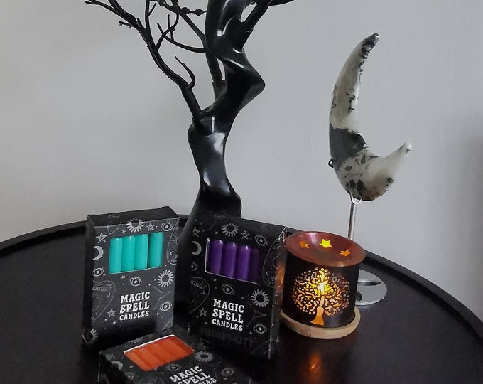 Pack of 12 Magic Spell Candles (3 different colour variations available)