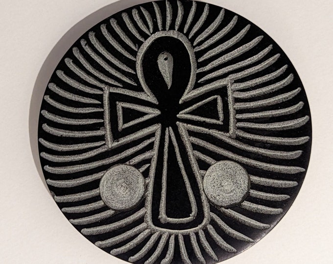 Ankh Incense Soapstone Stick/Cone Holder