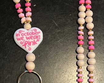 Breast Cancer Awareness Lanyard