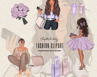 Fashion clipart, fashion girls clipart, fashion png