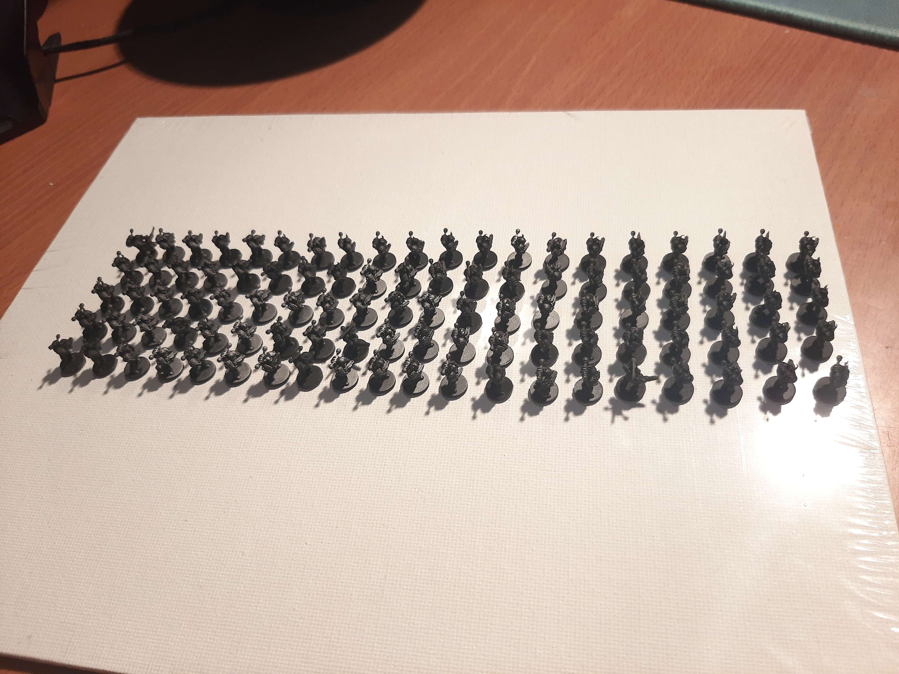 3D PRINTED. EPIC SCALE 8mm. Chaos Soldiers. 100 - Pieces.