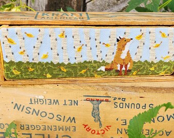 PDF Cross Stitch Chart Fall Fox in a Box