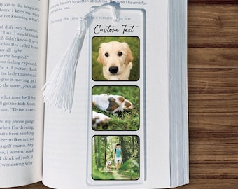 Custom Acrylic Photo Booth Bookmark,Personalized Picture Gift For Book Lover,Pet Anniversary Gift Idea,Bookmark For Bookworm,Reader Gift
