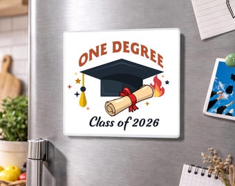 Personalized Graduation Magnet, Custom Class of 2026 Gift, Senior Decoration