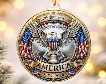 USA Independence Ornament, Patriotic Keepsake Decor, National Pride Gift