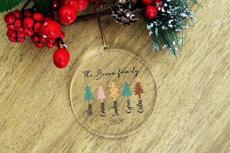Christmas Tree Family Ornament,christmas Tree Decoration,family