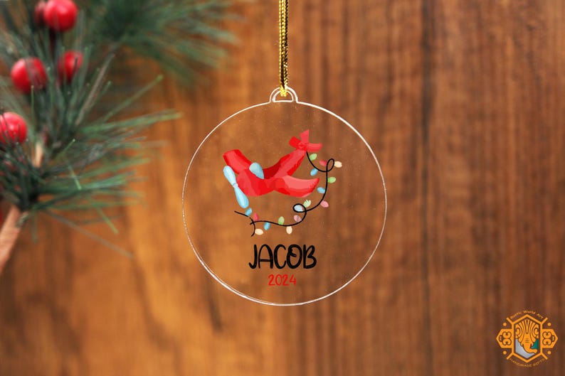 Custom Plane Christmas Ornament,personalized Kids Airplane Ornament